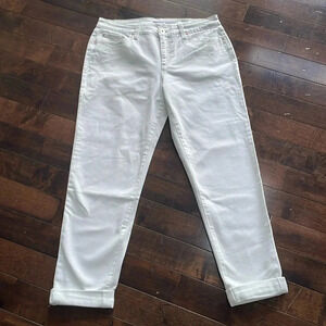 I.N.C. International Concepts Mid Rise Straight Jeans White Women’s size 31 NWT